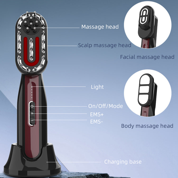 Multi-Function Micro Current Comb Massager